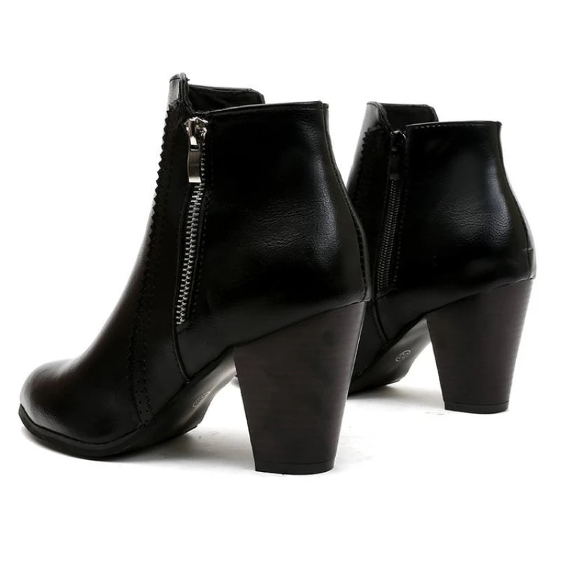 Coarse Heeled Fashion Boots for Women – Stylish & Comfortable