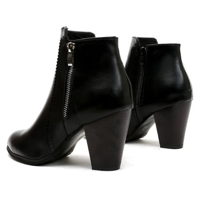 Coarse Heeled Fashion Boots for Women – Stylish & Comfortable