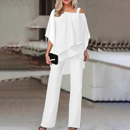 Cold Shoulder Jumpsuit for Women – Elegant & Versatile Design-Caliboot
