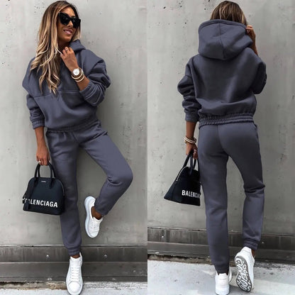Cozy Hoodie and Jogger Set for Women – Effortless Style & Comfort-Caliboot