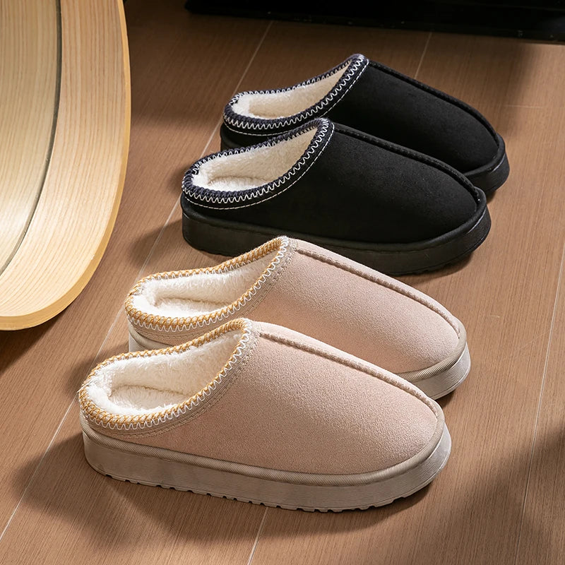 Cozy Plush Slippers for Women – Warm & Non-Slip Design