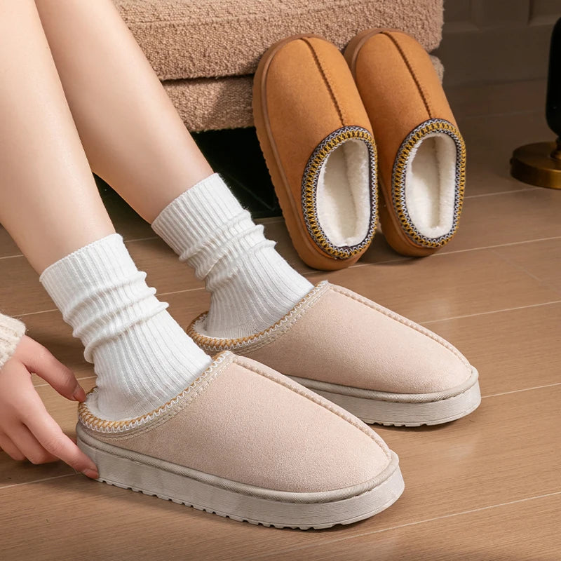 Cozy Plush Slippers for Women – Warm & Non-Slip Design