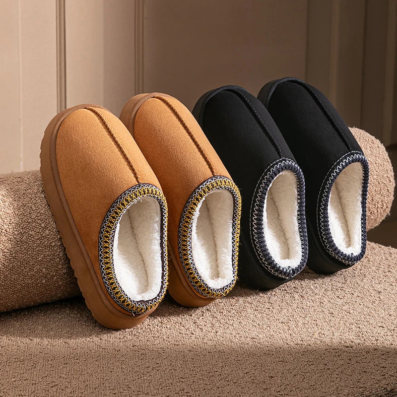 Cozy Plush Slippers for Women – Warm & Non-Slip Design