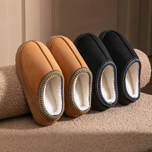 Cozy Plush Slippers for Women – Warm & Non-Slip Design