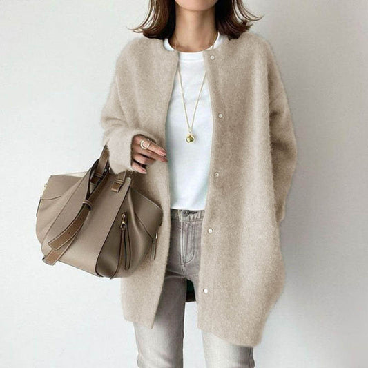 Cozy Merino Wool Cardigan for Women – Soft & Stylish with Pockets 0