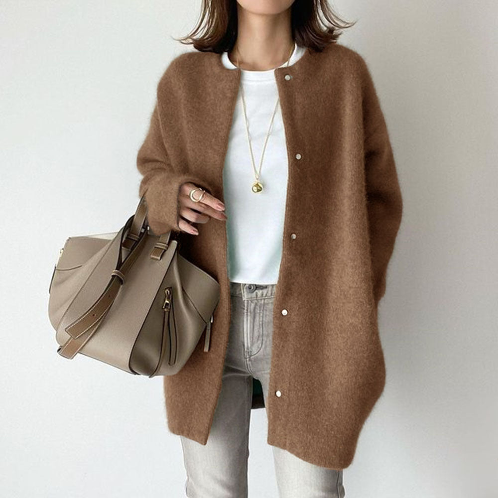 Cozy Merino Wool Cardigan for Women – Soft & Stylish with Pockets 1