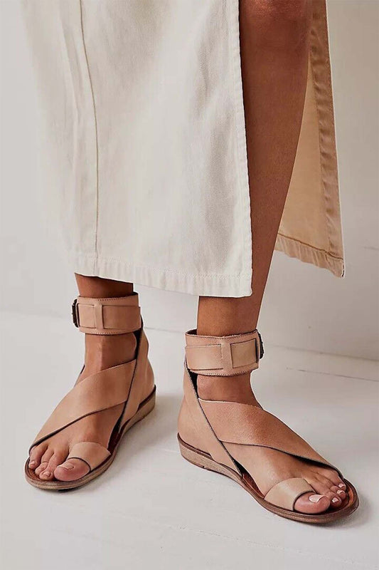 Crisscross Flat Sandals for Women – Effortless Style & Comfort