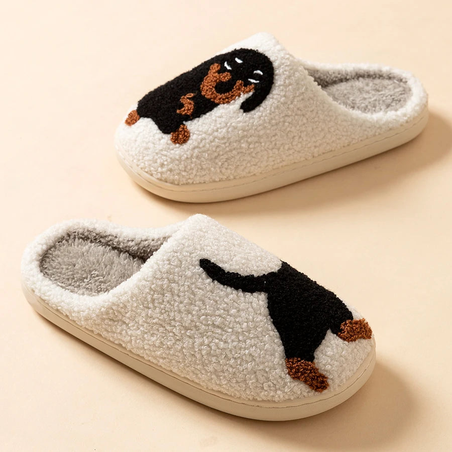 Cute Dachshund Dog Slippers for Women – Cozy & Fun Indoor Comfort