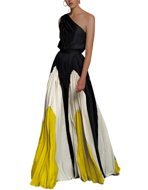 Delaide – Robe Longue Femme – Élégante En Une Épaule Pour L'Été 1