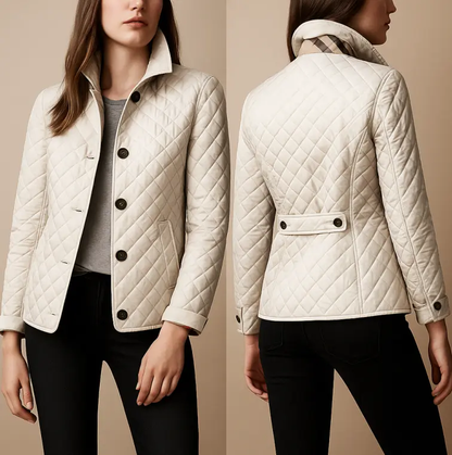 Diamond Quilted Jacket for Women – Stylish & Cozy Winter Layer-Caliboot