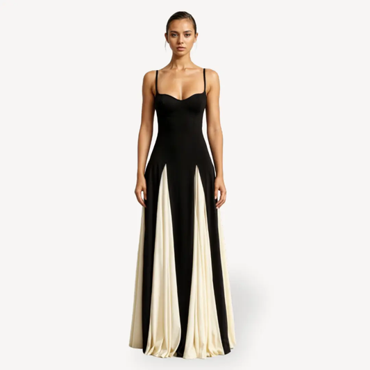 Elegant Satin Evening Dress for Women – Flattering Gown for Formal Events-Caliboot