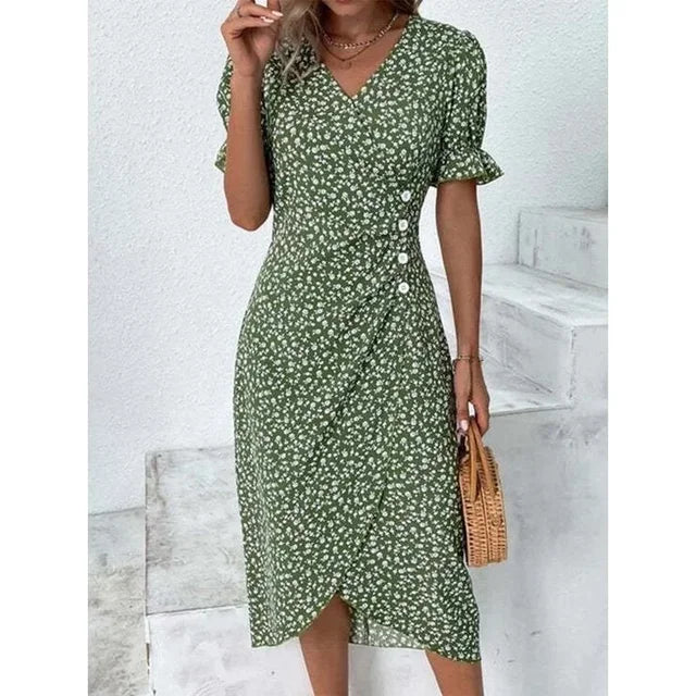 Gisella - Robe Fleurie pour Femmes – Élégante & Fluide