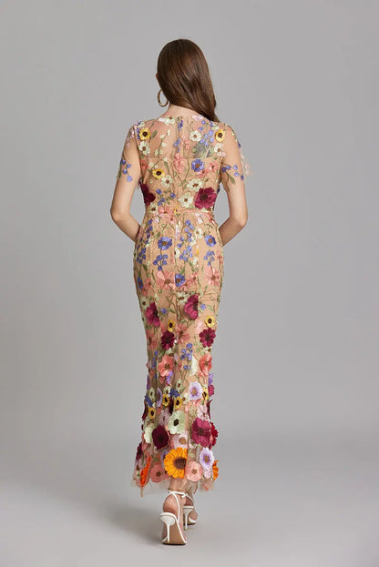 Embroidered White Maxi Dress for Women – Elegant & Flowing Design 8