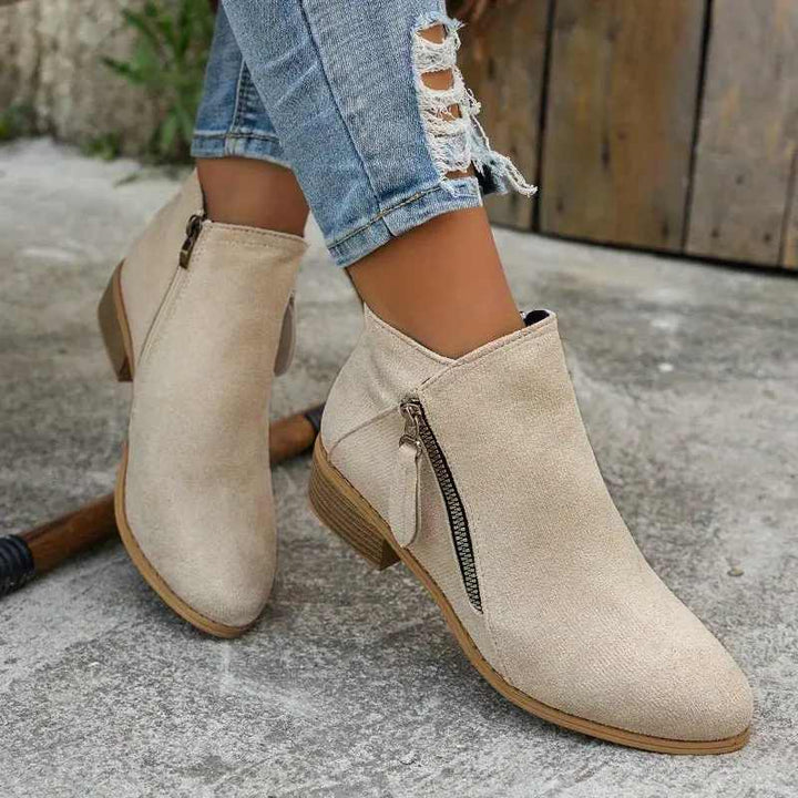 All-Day Comfort Leather Boots with Support | Amorci
