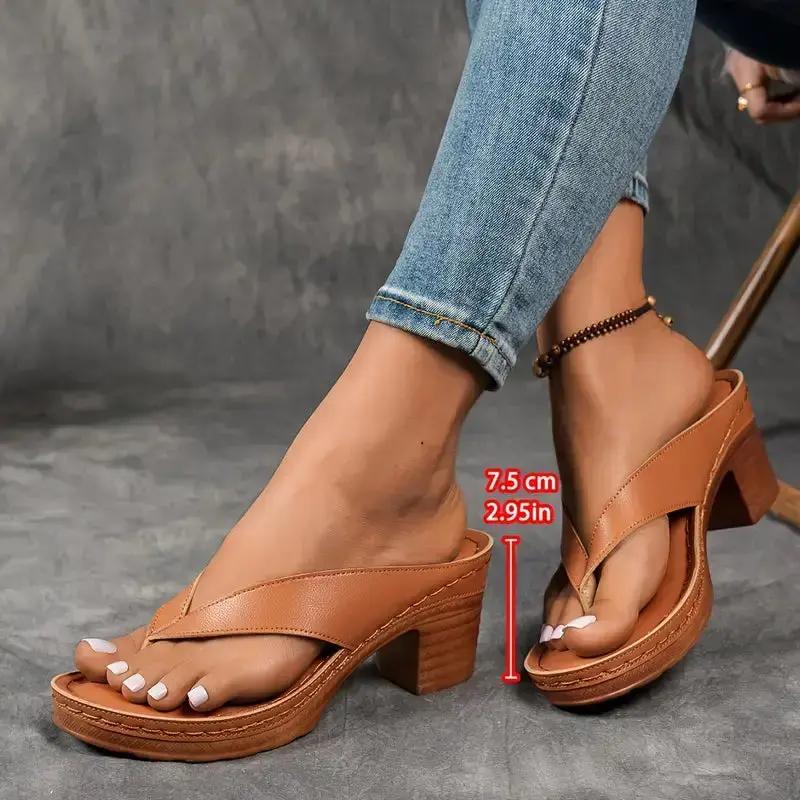 Ergonomic Heel Sandals for Women – Stylish Comfort & Support-Caliboot