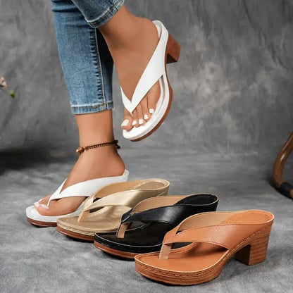 Ergonomic Heel Sandals for Women – Stylish Comfort & Support-Caliboot