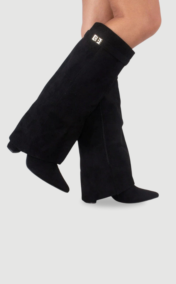 Emily | Women’s Leather Thigh-High Boots with Buckle Caliboot
