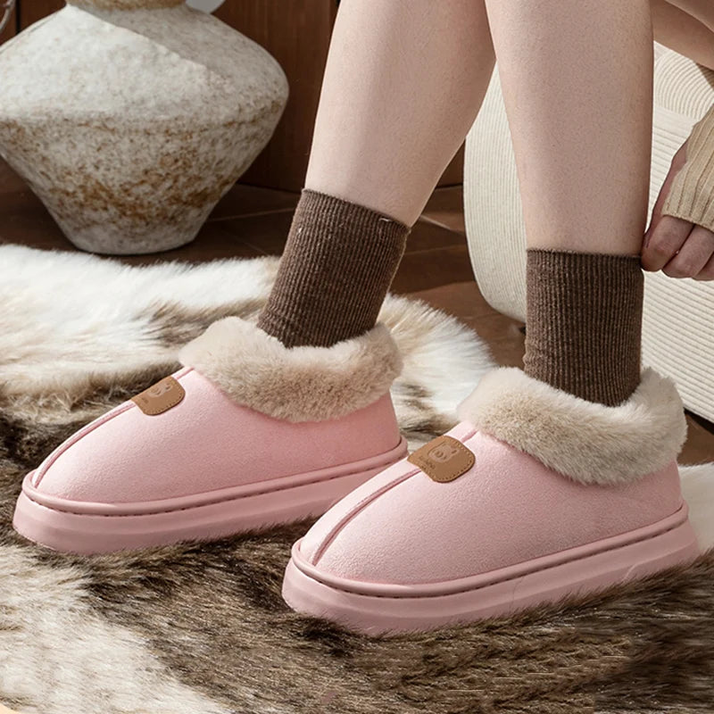 Faux Fur Platform Snow Boots for Women – Cozy & Stylish Winter Footwear