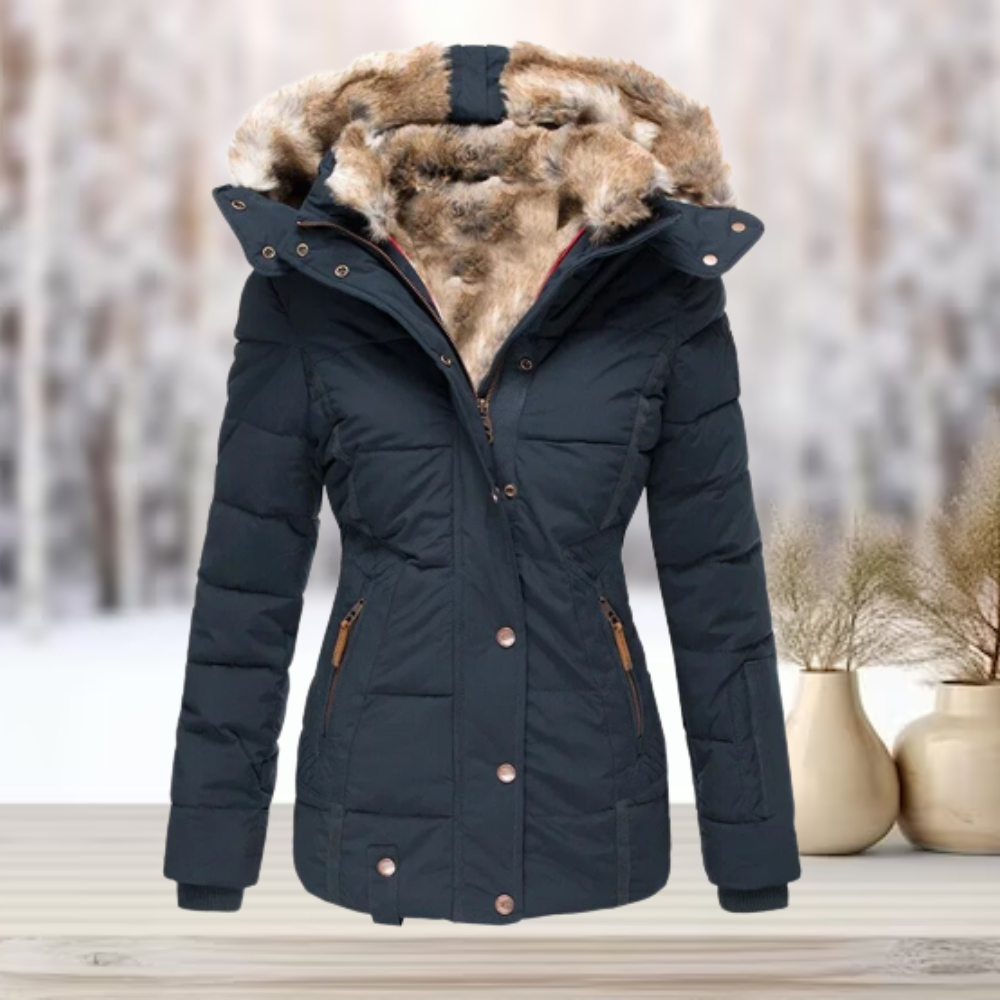 Fitted Down Puffer Jacket for Women – Warm & Stylish Winter Coat 1