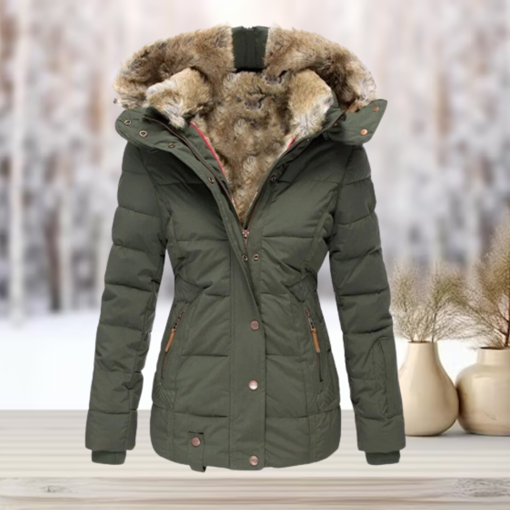 Fitted Down Puffer Jacket for Women – Warm & Stylish Winter Coat 3