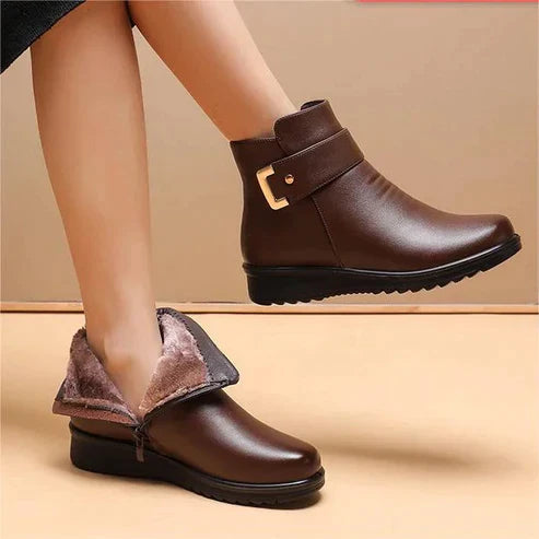 Fleece-Lined Winter Shoes for Women – Stylish & Non-Slip
