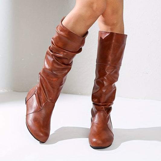Flora Bottes Plates Élégance à Bout Rond