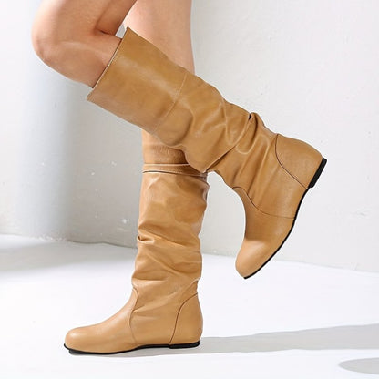 Flora Bottes Plates Élégance à Bout Rond