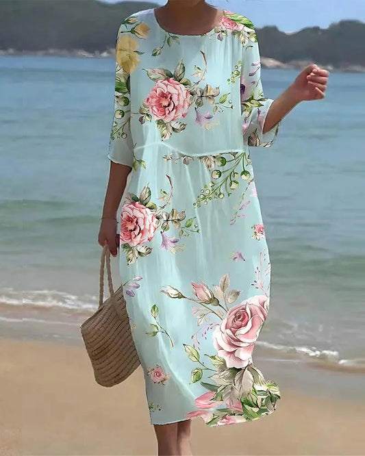 Floral Dress for Women – Elegant & Flattering Fit 0
