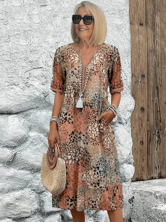 Floral Midi Dress for Women – Breezy & Effortlessly Elegant Summer Style 0