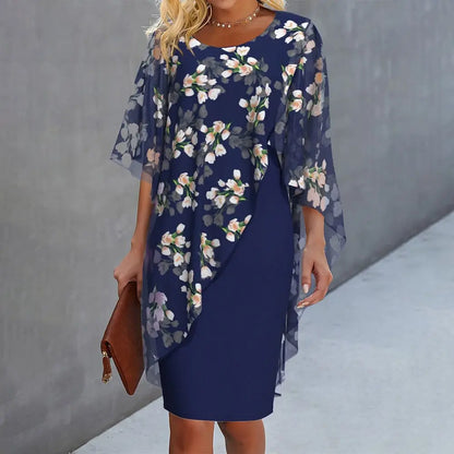Floral Overlay Dress for Women – Elegant & Timeless Wedding Guest Attire 0