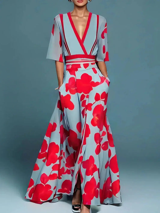 Floral Pattern Maxi Dress for Women – Elegant & Effortless Style 0
