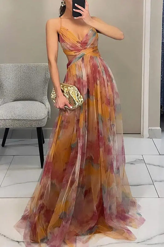 Flowing Maxi Dress for Women – Whimsical & Elegant 0