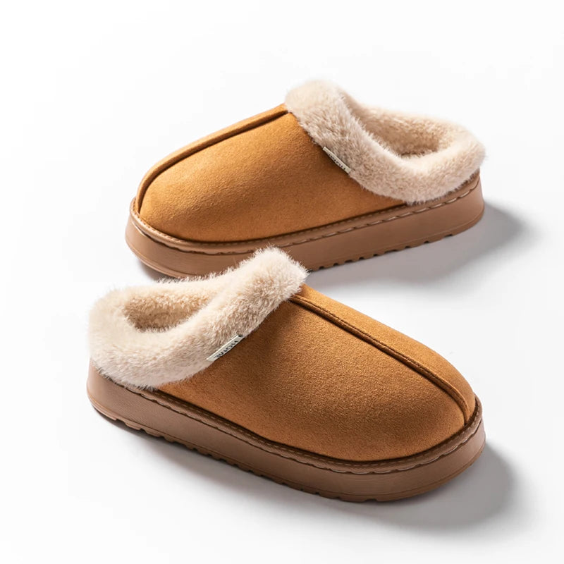 Fluffy Indoor Slippers for Women – Cozy & Anti-Slip Comfort