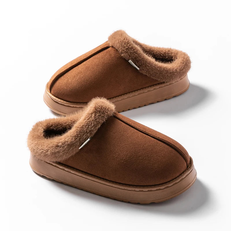 Fluffy Indoor Slippers for Women – Cozy & Anti-Slip Comfort