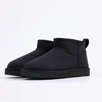 Fuzzy Short Ankle Boots for Women – Cozy & Stylish