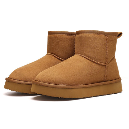 Fuzzy Short Ankle Boots for Women – Cozy & Stylish