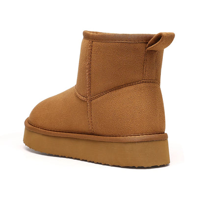 Fuzzy Short Ankle Boots for Women – Cozy & Stylish