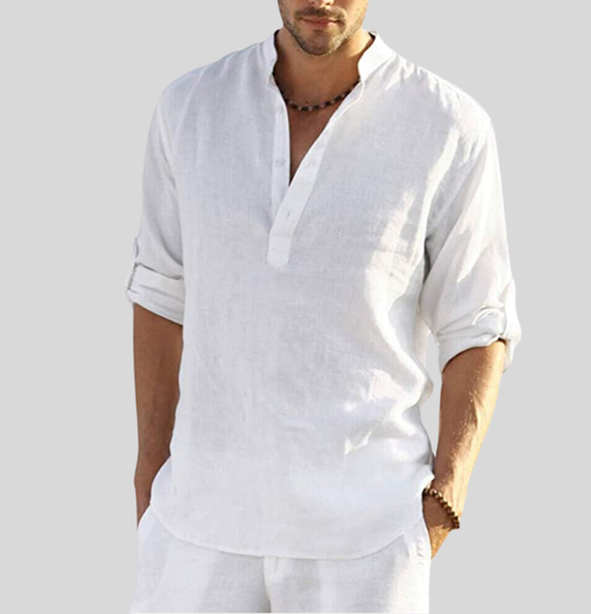 Gabriel – Chemise Lin Homme – Élégante et Confortable en Tissu Respirant 0