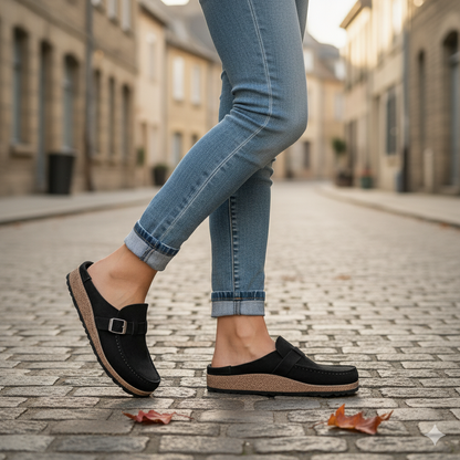 Mules for Women – Comfortable Wide Fit, Modern Suede Design