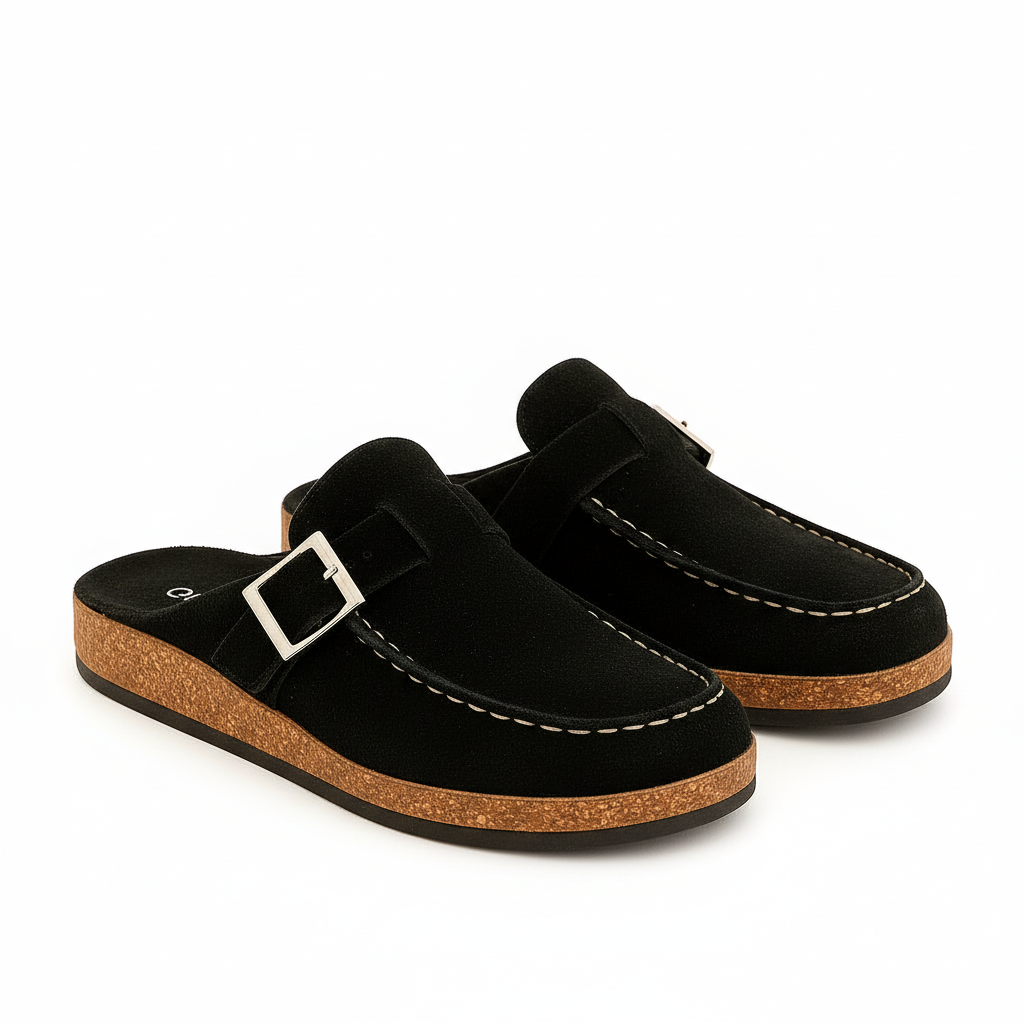 Mules for Women – Comfortable Wide Fit, Modern Suede Design