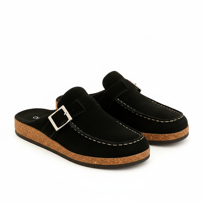 Mules for Women – Comfortable Wide Fit, Modern Suede Design
