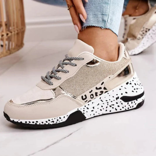 Glittery Chunky Sneakers for Women – Stylish & Comfortable