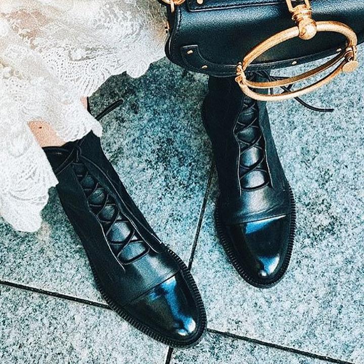 Sophia | Women’s Lace-Up Leather Ankle Boots Caliboot