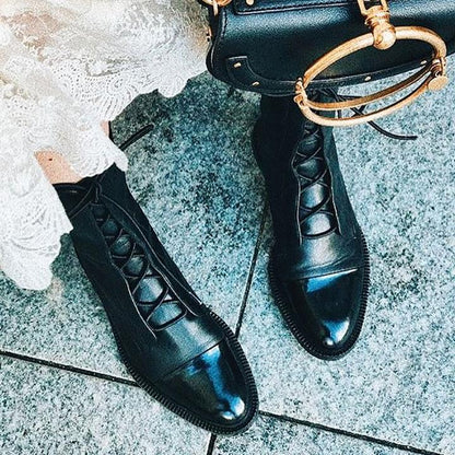 Sophia | Women’s Lace-Up Leather Ankle Boots Caliboot