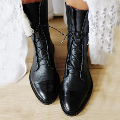 Sophia | Women’s Lace-Up Leather Ankle Boots Caliboot