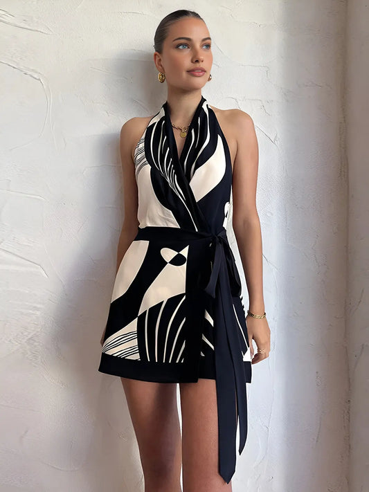 Halter Wrap Dress for Women – Flattering & Artistic Design 0