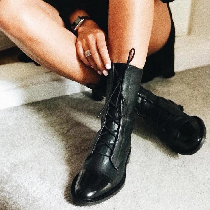 Sophia | Women’s Lace-Up Leather Ankle Boots Caliboot