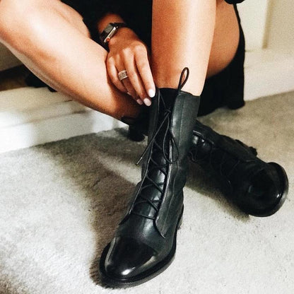 Sophia | Women’s Lace-Up Leather Ankle Boots Caliboot
