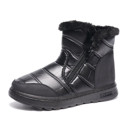 High-Top Fleece Winter Boots for Women – Warm & Stylish