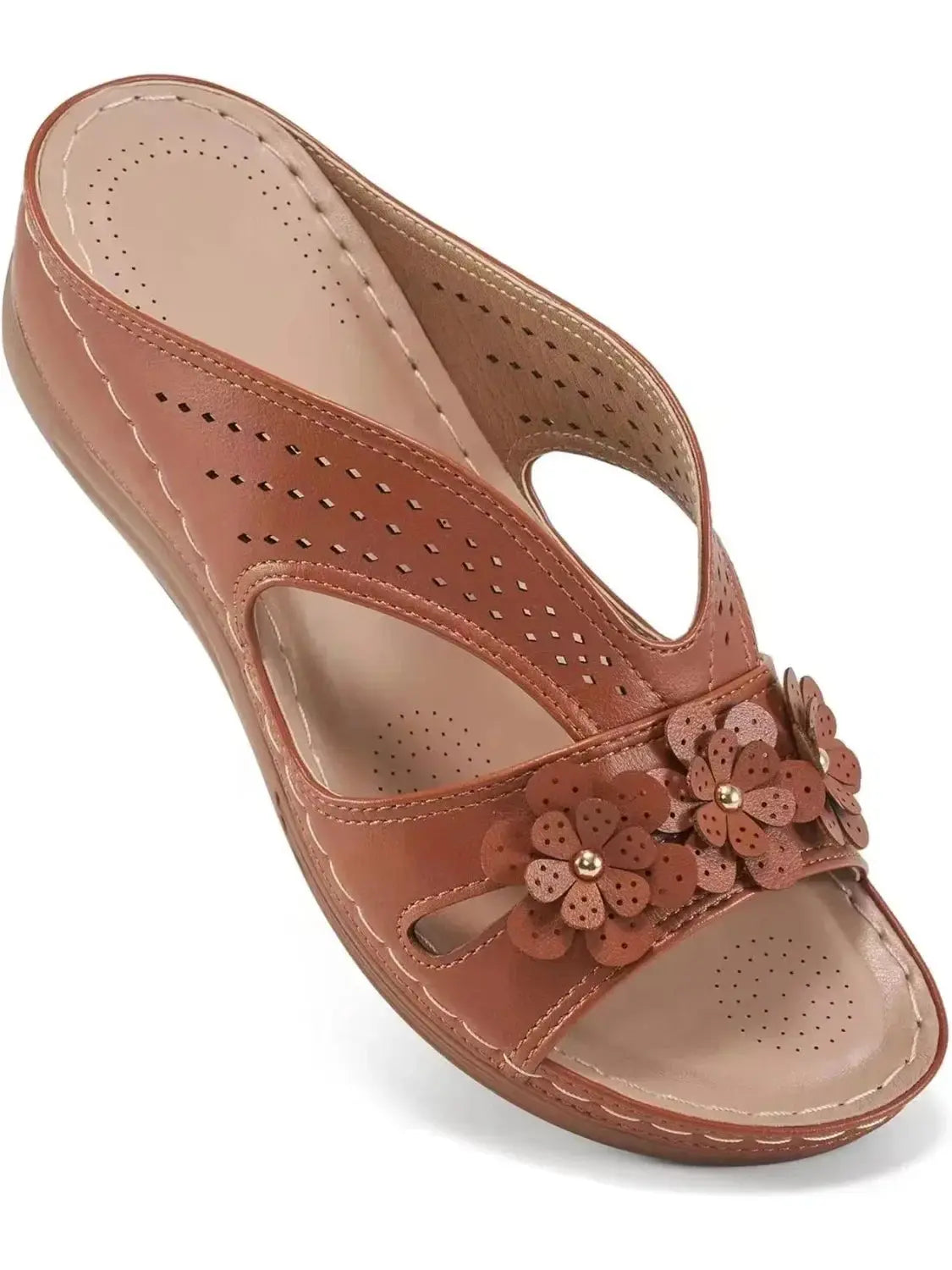 Hollow Wedge Sandals for Women – Stylish & Comfortable White Wedge Heels